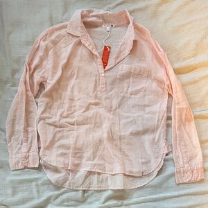 Sundry Pale Pink Casual Button-Down Shirt 100% cotton NWT